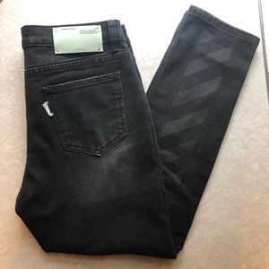 off white skinny pants